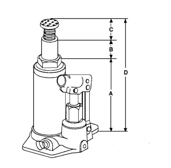 Butelinis domkratas 32T TH93204 - Image 2