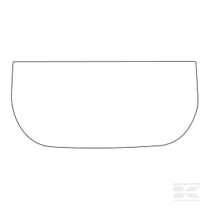 Priekinis stiklas apatinė dalis apvalus kampas D20035