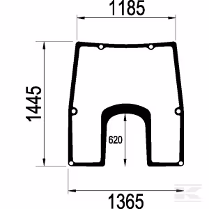 Windscreen Kramp L166875N