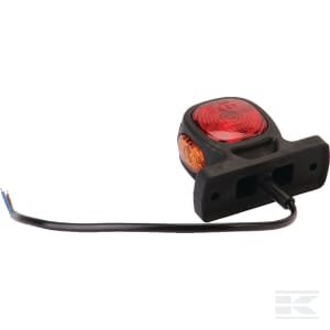 Gabaritinis žibintas LED, apvalus, 12/24V, raudona/geltona/skaidri, tvirtinamas varžtais, Britax L450110LMV