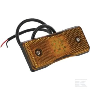 Gabaritinis žibintas LED, stačiakampis, 12/24V, geltonas, tvirtinamas varžtais, Britax L4601LDV