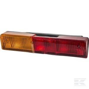 Galinė lempa LH, stačiakampė, raudona/geltona, tvirtinama varžtais, 305x62x100mm, Deutsch kištukas, Cobo 2350000