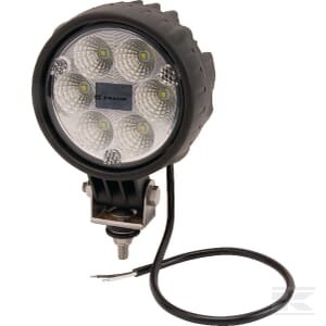 Darbinė lempa LED, 29W, 2500lm, apvali, 10/30V, Ø117mm, Flood, 6 LED, Kramp LA10013