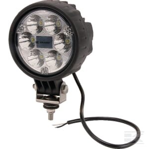Darbinė lempa LED, 29W, 2500lm, apvali, 10/30V, Ø117mm, Spot beam, 6 LED, Kramp LA10014