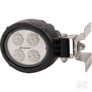 Darbinė lempa LED, 18W, 1500lm, apvali, 10/30V, Ø117mm, Deutsch jungtis, Flood, 4 LED, Kramp LA10018