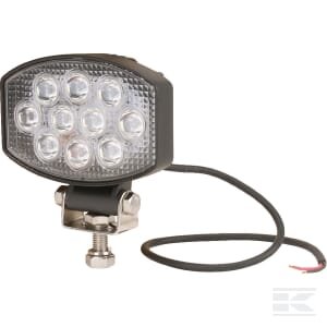Darbinė lempa LED, 15W, 1900lm, ovali, 10/30V, 120x38x80mm, Flood, 10 LED, Kramp LA10020