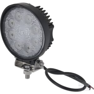 Darbinė lempa LED, 24W, 1920lm, apvali, 10/30V, Ø110mm, Flood, 8 LED, Kramp LA10025