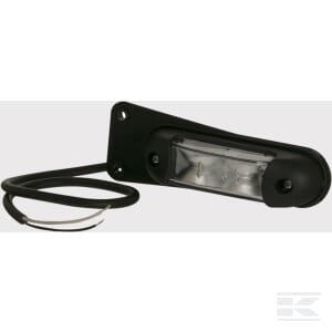 Gabaritinis žibintas LED, 0.8/1.7W, stačiakampis, 12-24V, raudonas/baltas, 139x35x35mm, 4 LED, Kramp LA103166