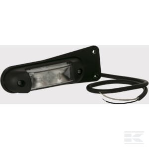 Gabaritinis žibintas LED, 1/2.2W, stačiakampis, 12-24V, balta/oranžinė/raudona, 139x35x35mm, 6 LED, Kramp LA103168