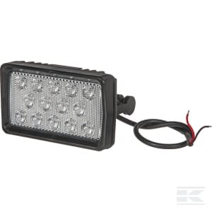 Darbinė lempa LH LED, 21W, 2600lm, stačiakampė, 10–30V, balta, 158x84x95mm, Flood, 14 LED, Kramp LA10411