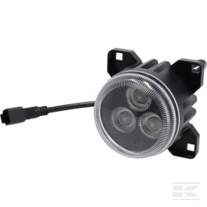 Darbinė lempa LED, 42W, 4200lm, apvali, juoda, Kramp LA10447B