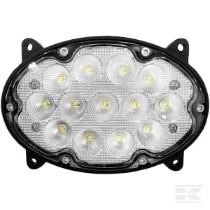 Darbinė lempa LED, 39W, 3500lm, ovali, 10/30V, 138x93x69mm, Wide flood, 13 LED, Kramp LA10600