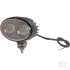 Saugos žibintas LED, mėlynas, 10W, 250lm, ovalus, 10–80V, Spot, 2 LED, Kramp LA10601