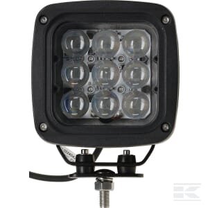 Darbinis žibintas LED, 45W, 4050lm, kvadratinis, 12/24V, mėlynas, 126x151x95mm, Deutsch kištukas, Spot, 9 LED LA10617