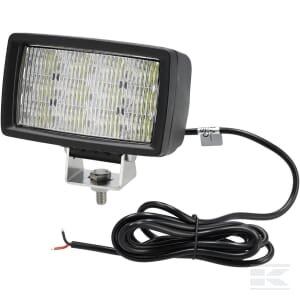 Darbinė lempa LED, 40W, 5600lm, stačiakampė, 12/24V, balta, 157x117x76.3mm, Flood, 12 LED LA10630