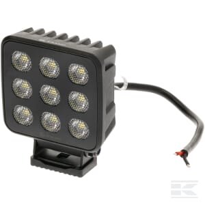 Darbinis žibintas LED, 90W, 6800lm, kvadratinis, 12/24V, baltas, 108x120.7x52.7mm, Deutsch kištukas, Flood, 18 LED LA10833