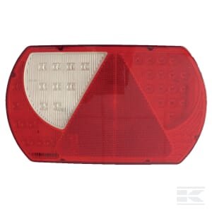 Galinė lempa LH LED, 9/10.3W, stačiakampė, 12/24V, balta/juoda/geltona/raudona/ruda, tvirtinama varžtais, 237x29x140mm, 47 LED LA260210