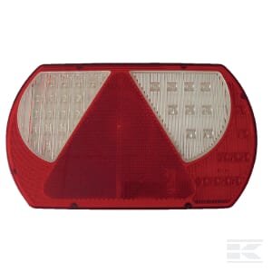 Galinė lempa RH LED, 9/10.3W, stačiakampė, 12/24V, balta/juoda/geltona/raudona/ruda, tvirtinama varžtais, 237x29x140mm, 47 LED LA260220