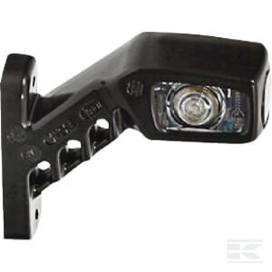 Gabaritinis žibintas RH LED, 12–24V, 114x135x37 mm, Kramp LA30011