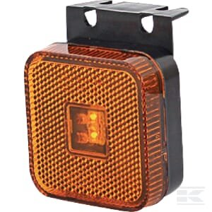 LED gabaritinis žibintas, kvadratinis, 12–24V, 65x65x28mm, Kramp LA30121