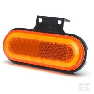 Gabaritinis žibintas LED, stačiakampis, 12–24V, 124x49x20mm, Kramp LA30154