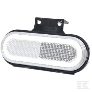 Gabaritinis žibintas LED, stačiakampis, 12–24V, 124x49x20mm, Kramp LA30154F