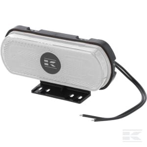 Gabaritinis žibintas LED, baltas, stačiakampis, 12-24V, 133.8x53x25mm, "SAFETY LINE", Kramp logotipas LA30170