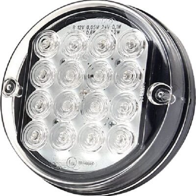 Daugiafunkcė galinė lempa LED, apvali, 12–24V, Ø115 mm, Kramp LA40047