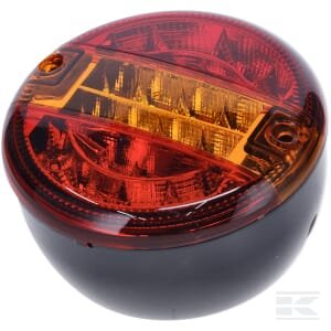 Daugiafunkcė galinė lempa LED, apvali, 12-24V, Ø140mm, „hamburger“, Kramp LA40089