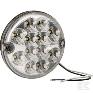 LED atbulinės eigos žibintas, apvalus, 12/24V, Ø95 mm LA45019KR