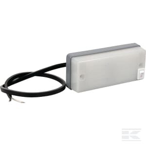 Salono apšvietimas LED, 3,50W, 170 lm, stačiakampis, 12/24V, baltas, 107,6x24,4x45,6 mm, 4 LED, gopart LA50001