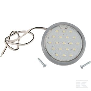 Salono apšvietimas LED, 3,50W, 85 lm, apvalus, 12V, baltas, Ø58 mm, 19 LED, gopart LA50003