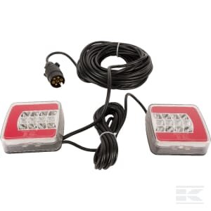 LED žibintų komplektas, magnetinis, 12 m kabelis LA65008KR