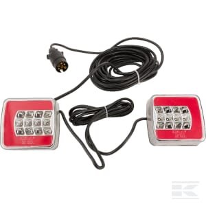 LED žibintų komplektas, tvirtinamas, 7,5 m kabelis LA65009KR