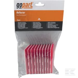 Atšvaitas, raudonas, stačiakampis LA75006