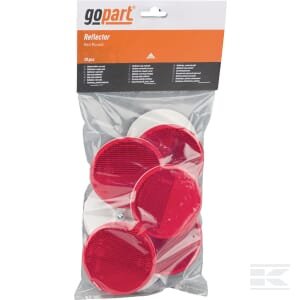 Atšvaitas, raudonas, apvalus LA75021