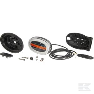 Daugiafunkcė priekinė lempa LED, ovali, 12–24V, 136.4x91x40mm, Kramp LA80034