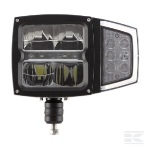 Priekinis žibintas LED, 38W, stačiakampis, 12–24V, 229x150x80 mm, šildomas, tolimosios/trumposios, flex anti-snow, Kramp LA80043