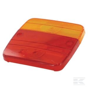 Žibinto stiklas, geltonas/raudonas, kvadratinis 100x95mm, LH/RH/galinis, gopart LA99270GP