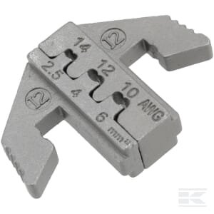 Užspaudimo matricų rinkinys izoliuotiems kampiniams (flag) antgaliams (0.5-2.5 mm²) LAT2000A4KR