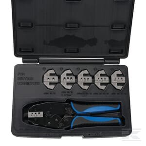 9" anglinio plieno užspaudimo replės, su 6 matricomis (Deutsch kontaktams) LAT2000ASS2KR