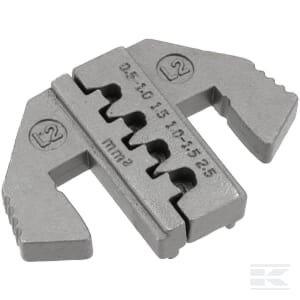 Užspaudimo matricų rinkinys moteriškiems JT (0.12-2.5 mm²) ir ST (0.2-2.5 mm²) antgaliams LAT2000L2KR