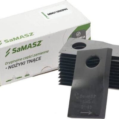 Šienapjovės peilių komplektas, 12 vnt., kairysis (LH), 110 × 49 × 4 mm, 16485