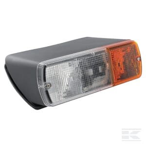 Posūkio ir gabaritinis žibintas LH halogeninis, priekinis, stačiakampis, 24V, baltas/geltonas, tvirtinamas varžtais, 200x85x85mm, Britax P905801