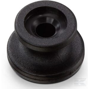 Apvalus mygtukas, plastikinis, juodas, expander virvėms Ø6–8 mm PL10087