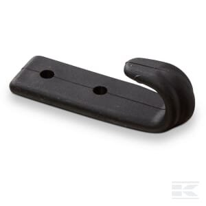 Tentų kabliukas, juodas plastikas (poliamidas 6) PL10102