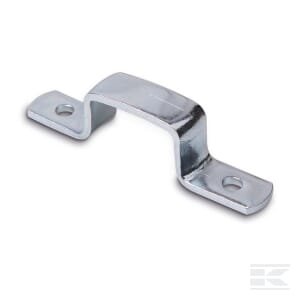 Plokščia apkaba, cinkuota, ovaliai kilpai 42x22 mm, skylių atstumas 57 mm PL10660