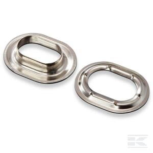 Ovalios kilpos 22.5x13.5 mm, žalvarinės, nikeliuotos PL10729