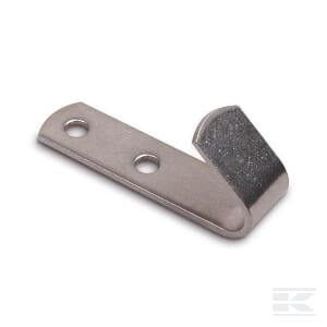 Tentų kabliukas INOX L=60 mm, W=15 mm, skylių atstumas 20 mm PL10732