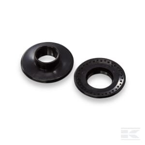 Fiksuojama kilpa Ø12 mm, plastikinė, juoda PL11527